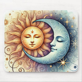 Hemelse Zon en Maan Muismat