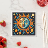 Hemelse Zon en Maan Sweatshirt Servet (Insitu)