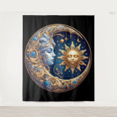 Hemelse Zon en Maan  Wandkleed (Voorkant)