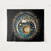 Hemelse Zon en Maan  Wandkleed (Voorkant (horizontaal))