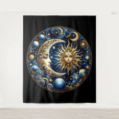 Hemelse Zon en Maan  Wandkleed (Voorkant)