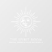 Hemelse Zon- en Maanonderneming Raamsticker (Vel)