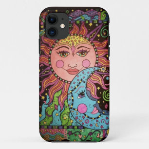 Hemelse Zon- en Maanprint iPhone 11 Hoesje
