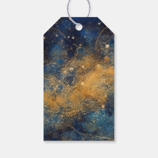 Hemelse Zon Maan Bruiloft Sticker Cadeaulabel (Achterkant)