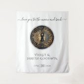 Hemelse zon maan Bruiloft wandtapijt Wandkleed (Voorkant)