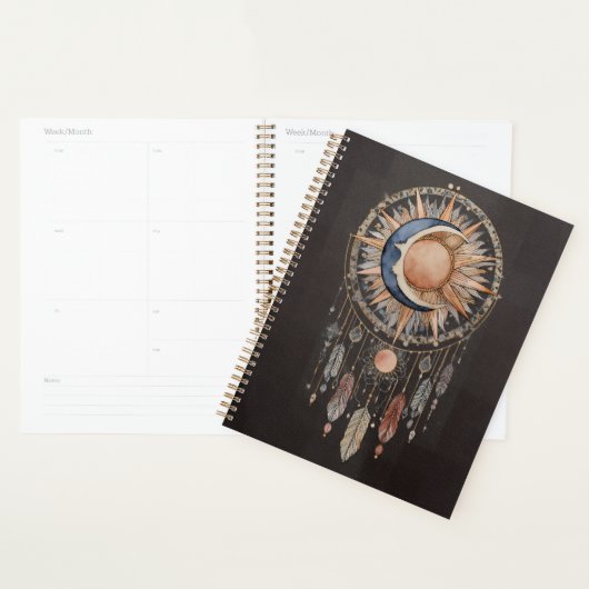 Hemelse Zon Maan Droomvanger Planner (Display)