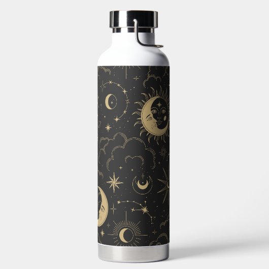 Hemelse Zon Maan en Planeten Waterfles (Links)