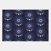 Hemelse Zon Maan Fases Zodiac Inpakpapier Vel (Voorkant 2)