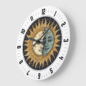 Hemelse Zon Maan Gezichten Grote Klok (Hoek)