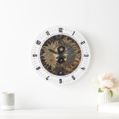 Hemelse Zon Maan Gezichten Grote Klok (Huis)