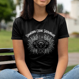 Hemelse Zon & Maan Kosmische Shenanigans Wiccan Tri-Blend Shirt