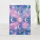 Hemelse Zon & Maan Mandala Melkweg Nevel Kaart (Achterkant)