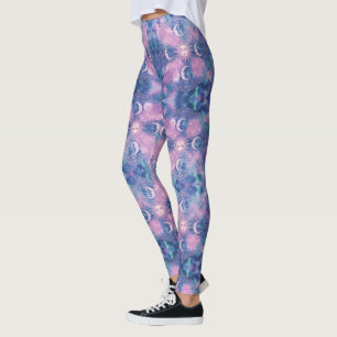 Hemelse Zon & Maan Mandala Melkweg Nevel Leggings