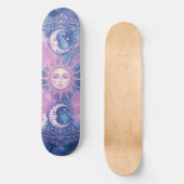Hemelse Zon & Maan Mandala Melkweg Nevel Persoonlijk Skateboard (Voorkant)