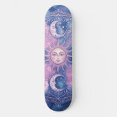 Hemelse Zon & Maan Mandala Melkweg Nevel Persoonlijk Skateboard (Voorkant)