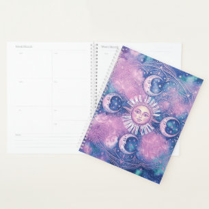 Hemelse Zon & Maan Mandala Melkweg Nevel Planner