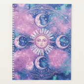 Hemelse Zon & Maan Mandala Melkweg Nevel Planner (Voorkant)