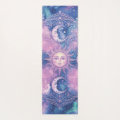 Hemelse Zon & Maan Mandala Melkweg Nevel Yogamat (Achterkant)
