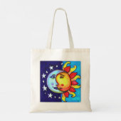 Hemelse Zon Maan Nineties Hemelse Vibes Tote Bag (Achterkant)