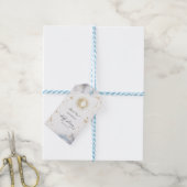 Hemelse Zon, Maan, Sterren Baby Shower Cadeaulabel (Met Touw)