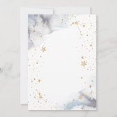 Hemelse Zon, Maan, Sterren Baby Shower Kaart (Achterkant)