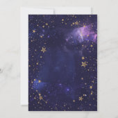 Hemelse Zon, Maan, Sterren Paarse Nachthemel Kaart (Achterkant)