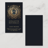 Hemelse Zon Maan Tarot Lezer Visitekaartje (Voorkant / Achterkant)