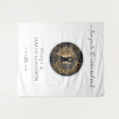 Hemelse zon maan Trouw Tapijt Wandkleed (Voorkant (horizontaal))