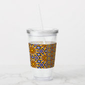 Hemelse Zon Mandala Acryl Drinkbeker (Links)