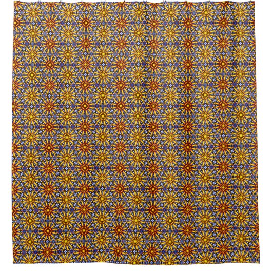 Hemelse Zon Mandala Douchegordijn (Voorkant)
