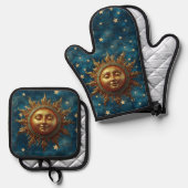 Hemelse Zon Ovenwant & Pannenlap Set (Voorkant / Achterkant)