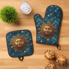 Hemelse Zon Ovenwant & Pannenlap Set