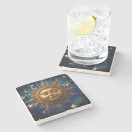 Hemelse Zon Stenen Onderzetter