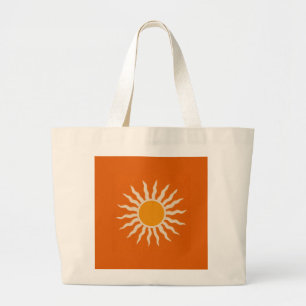 Hemelse Zon Terracotta Elegante Boodschappentas Grote Tote Bag