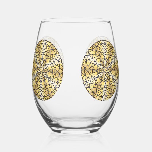 Hemelse Zon Wijnglas Zonder Voet (Voorkant)