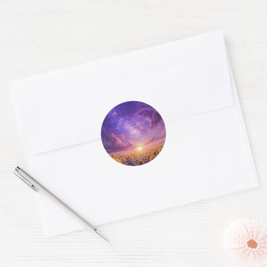Hemelse Zonnebloem Sticker Sheet (Envelop)