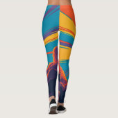 Hemelse Zonsondergang – Kosmische Kunst Actieve Kl Leggings (Achterkant)