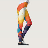 Hemelse Zonsondergang – Kosmische Kunst Actieve Kl Leggings (Rechts)