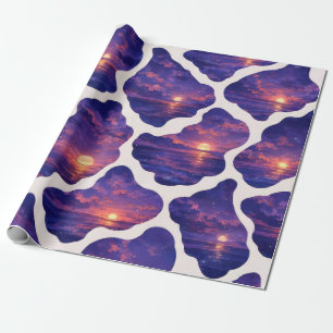 Hemelse Zonsondergang Oceaan Patroon Cadeaupapier