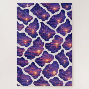 Hemelse Zonsondergang Oceaan Patroon Legpuzzel