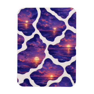 Hemelse Zonsondergang Oceaan Patroon Magneet
