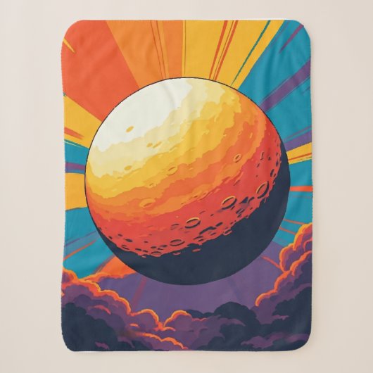 Hemelse Zonsondergang Sherpa Deken (Voorkant)