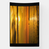 Hemelse zonsondergang spandoek (Verticaal)