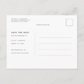 Hemelse Zwarte en Gouden Sterren Bewaar De Datum Aankondigingskaart (Achterkant)