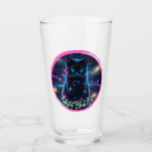 Hemelse Zwarte Kat Glas (Voorkant)