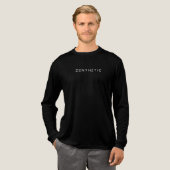 Hemelse Zwarte Kat Silhouet Lange Mouwen Tri-Blend Shirt (Voorkant)