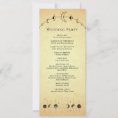  hemelse zwarte maan bruiloft programma (Achterkant)