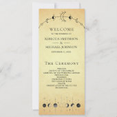  hemelse zwarte maan bruiloft programma (Voorkant)