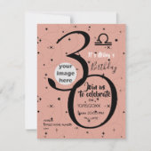 hemelsnaam Skeletblad zwarte sterren verjaardagsui (Voorkant)