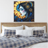 hemelspiraal canvas afdruk (Insitu (Slaapkamer))